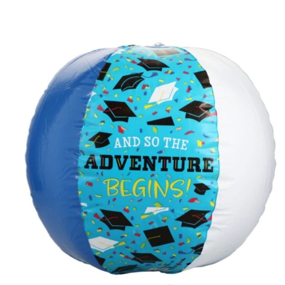 Graduation 12.2” Inflatable Beach Pool Volley Ball NWT - Picture 3 of 7
